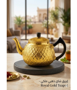 ابريق المونيوم ذهبي ١٣سم