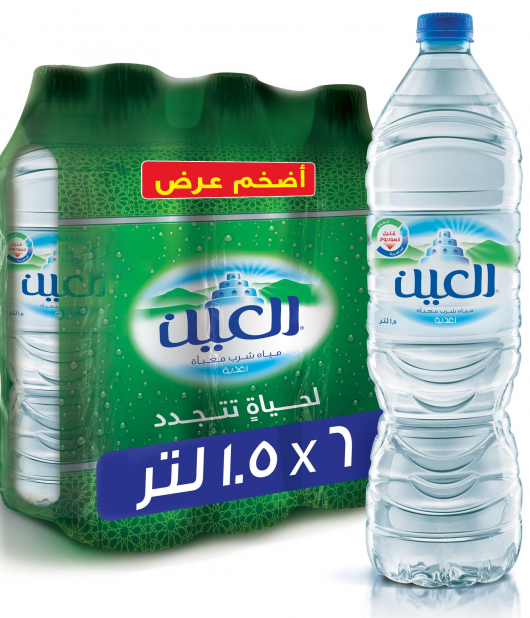 مياه العين 1.5لتر *6 حبه مياه العين 1.5لتر *6 حبه