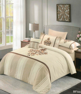 لحاف فلانتيني كنج قاعدة مقلم ونقش 7 قطعة 