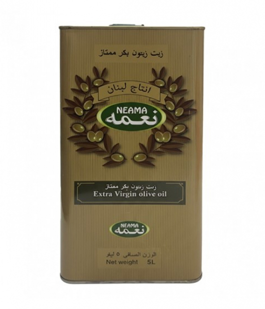 نعمة زيت زيتون بكر ممتاز 5 لتر نعمة زيت زيتون بكر ممتاز 5 لتر