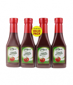 بوادي الكويت كاتشب طماطم 4 × 340 جرام