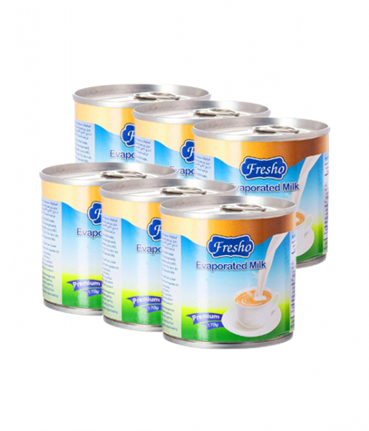 فريشو حليب مبخر 170 جم*6حبة