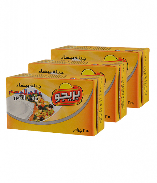 بريجو جبنة بيضاء 250جم ×3 بريجو جبنة بيضاء 250جم ×3