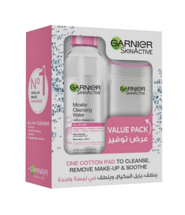جارنير سكين اكتيف ماء ميسلير منظف 400 مل + قطن مجانا جارنير سكين اكتيف ماء ميسلير منظف 400 مل + قطن مجانا