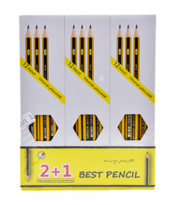 اقلام رصاص مع مساحة 12 قلم ×3 