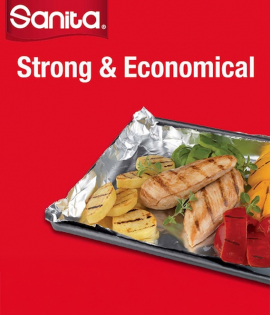 سانيتا ورق المنيوم قصدير 450 مم × 85م