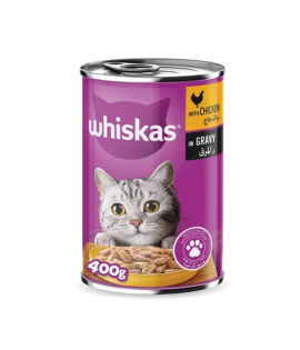 Whiskas Complete Wet Pet Food For Adult Cats with Chicken in Gravy 400g