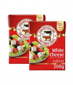 البقرات الثلاث جبنة بيضاء كاملة الدسم 2 × 200 جم