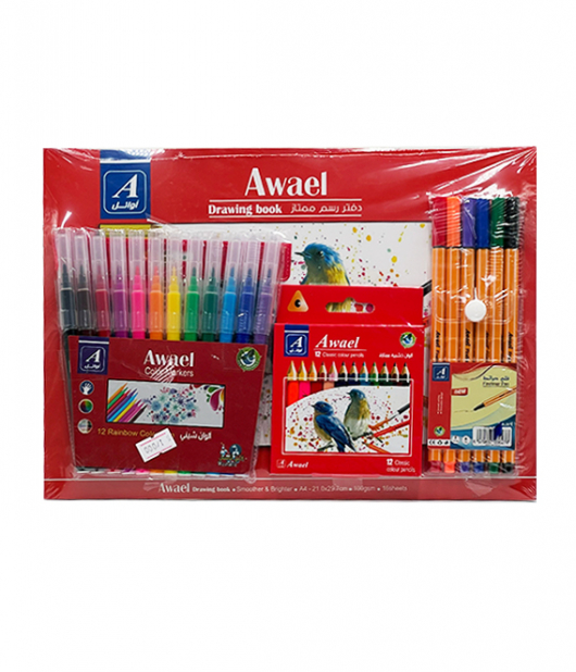 دفتر رسم سلك A4+الوان 3نوع (عرض خاص )