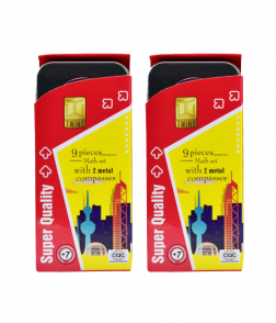 توينز علبتين هندسة حديد 9 قطع