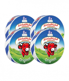 جبنة مثلثات البقرة الضاحكة 120جم*8حبة *4حبة