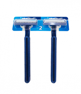 ماكينة حلاقة جيليت بلو 2 للاستعمال مرة واحدة 2 قطعة باللون الأزرق