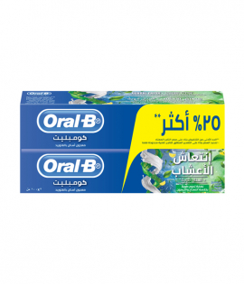 اورال-بي معجون الأسنان كومبليت انتعاش الاعشاب 100 مل ×2