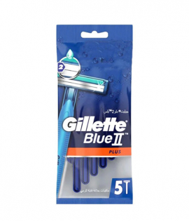 جيليت ماكينة حلاقة بلو 2 بلس مطلية بالكروم 5 قطع