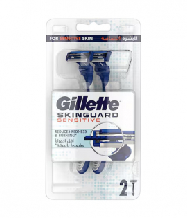 جيليت شفرات حلاقة سكين جارد للبشرة الحساسة 2 قطعة