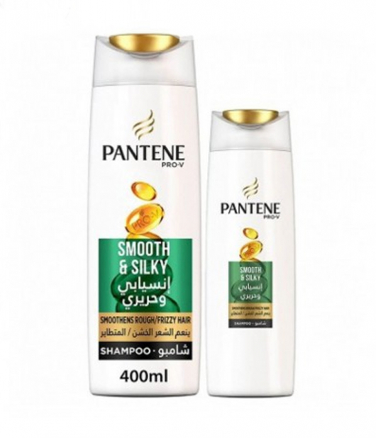 بانتين شامبو انسيابي وحريري 400مل + 200مل بانتين شامبو انسيابي وحريري 400مل + 200مل