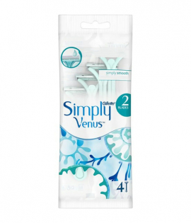 جيليت سمبلي فينوس 2 شفرات حلاقة للنساء 4 حبة