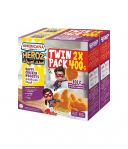 Americana Frozen Heroz Happy Chicken Nuggets, 2x400g