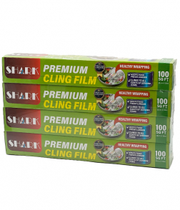 شارك بلاستيك شفاف 30سم × 30 م 4 حبات