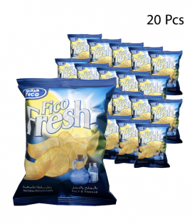 فيكو فريش شيبس نكهة الملح والخل 20 جم × 20