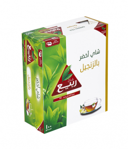  شاي ربيع اخضر بالزنجبيل أكياس 100كيس