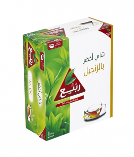  شاي ربيع اخضر بالزنجبيل أكياس 100كيس