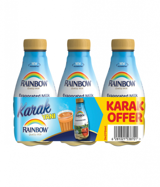 "حليب أبو قوس (عبوة بلاستيك ) 270 مل- 3حبة	"