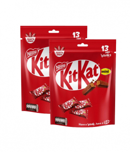 نستله كيت كات 2 فينجرز ميني شوكولاتة بالحليب - 175.5 جرام ×2