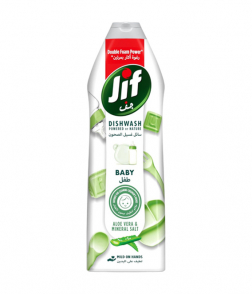 جِف - سائل غسيل الصحون اليدوى للطفل بالصبار والملح المعدني 670 مل