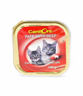 Canifors Complete feed for Adult Cats Pate with Beef 100g