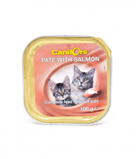 Canifors Complete feed for Adult Cats Pate with Salmon 100g