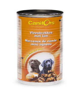 Canifors Complete feed for Dogs Meet Chunks with Lamb 410g