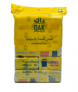 داك اكياس قمامة لون ابيض 45×53 سم , 10 قطع