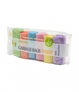 Colored Garbage Bags 6 Pcs 45x50 cm
