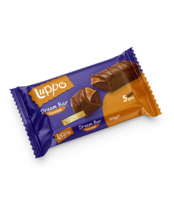 لوبو دريم بار كيك بالكاكاو محشي كراميل 30جم *5حبة