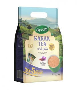 تشاريستو شاي كرك خلطة الشاي الفورية بالزعفران 25 ظرف