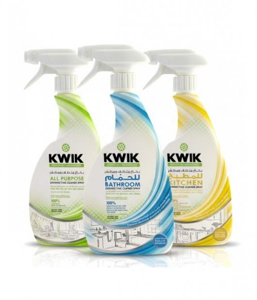 كويك بخاخ منظف ومطهر متنوع 500مل *3 كويك بخاخ منظف ومطهر متنوع 500مل *3