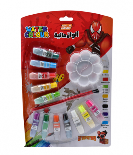 كناري الوان مائية مع فرشاة