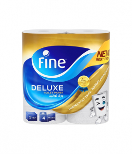 فاين ديل تواليت 4 رول 140 ورقة 3 طبقات