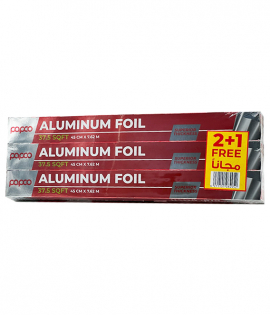 بابكو ورق قصدير 37.5قدم *3 حبة (45سم × 7.62م)