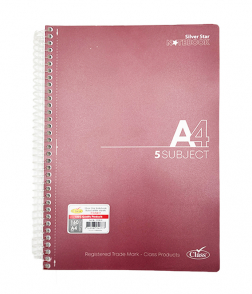 كلاس A4 دفتر جامعي 160 ورقة مع 5 فواصل 