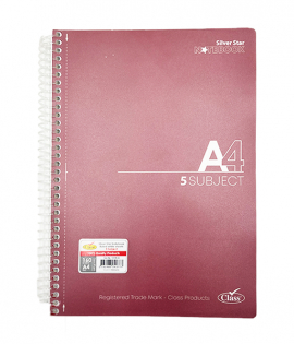 كلاس A4 دفتر جامعي 160 ورقة مع 5 فواصل 