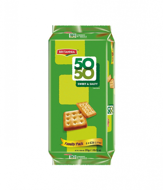 بريتانيا بسكويت 50 50 حلو و مالح 6 × 71 جم