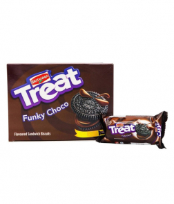 بريتانيا تريت فانكي شوكو بسكويت ساندويتش بنكهة الشوكولاتة 40 جم ×12