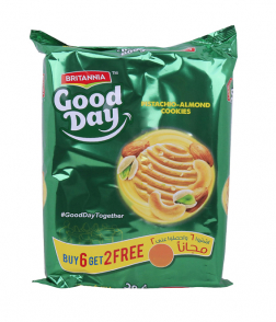بريتانيا جود داي بسكويت باللوز والفستق 8 × 72 جم