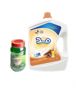 مد - منظف ومطهر الارضيات بعطر العود 3 لتر + معجون تنظيف الارضيات 400 جرام