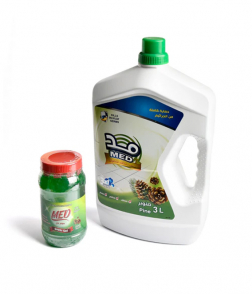 MED - Floor Cleaner and Disinfectant (Pine) 3 liters + Floor Cleaning Paste 400 grams