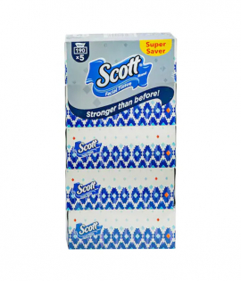 مناديل وجه سكوت 190 منديل 216 × 175 مل