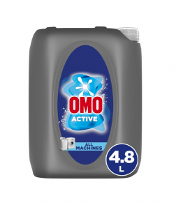 سائل أومو للغسيل ، أكتيف، يصل إلى ١٠٠٪ فعالية في إزالة البقع في غسلة واحدة ٤.٨ لتر