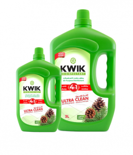 كويك معقم ومنظف الارضيات بالصنوبر 3 لتر + 1.5 لتر